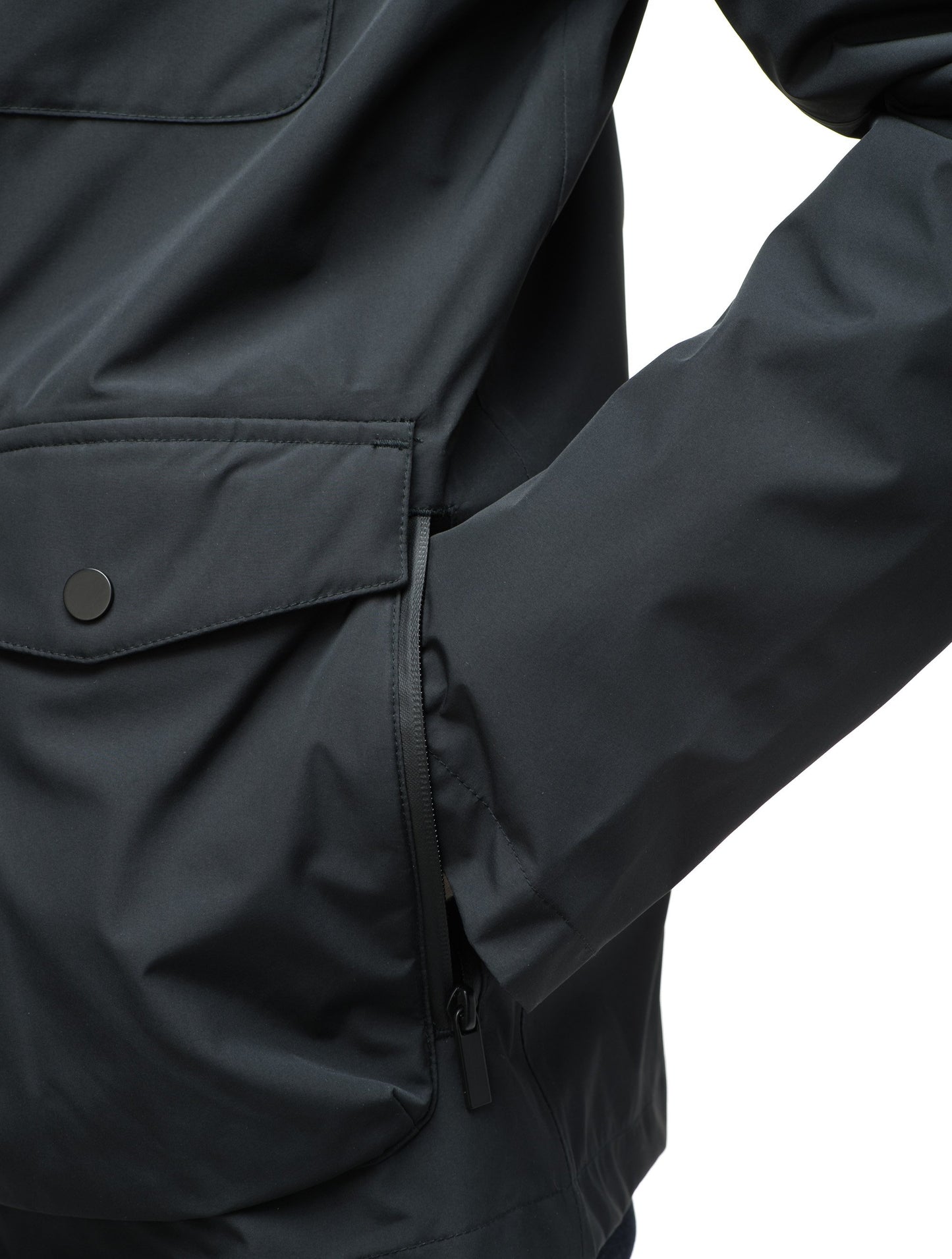 Men's waist length jacket in Black