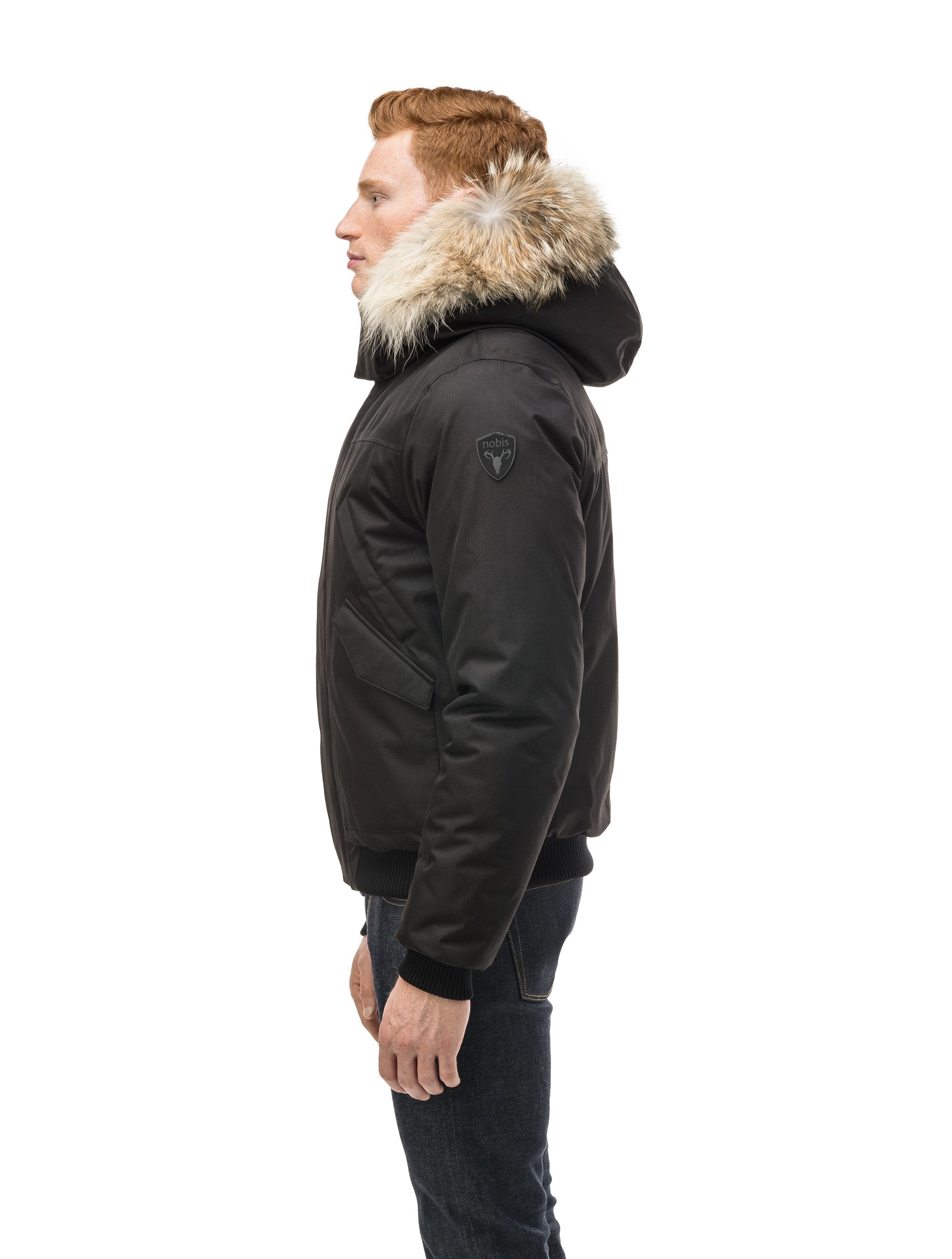 Hooded down hot sale bomber jacket