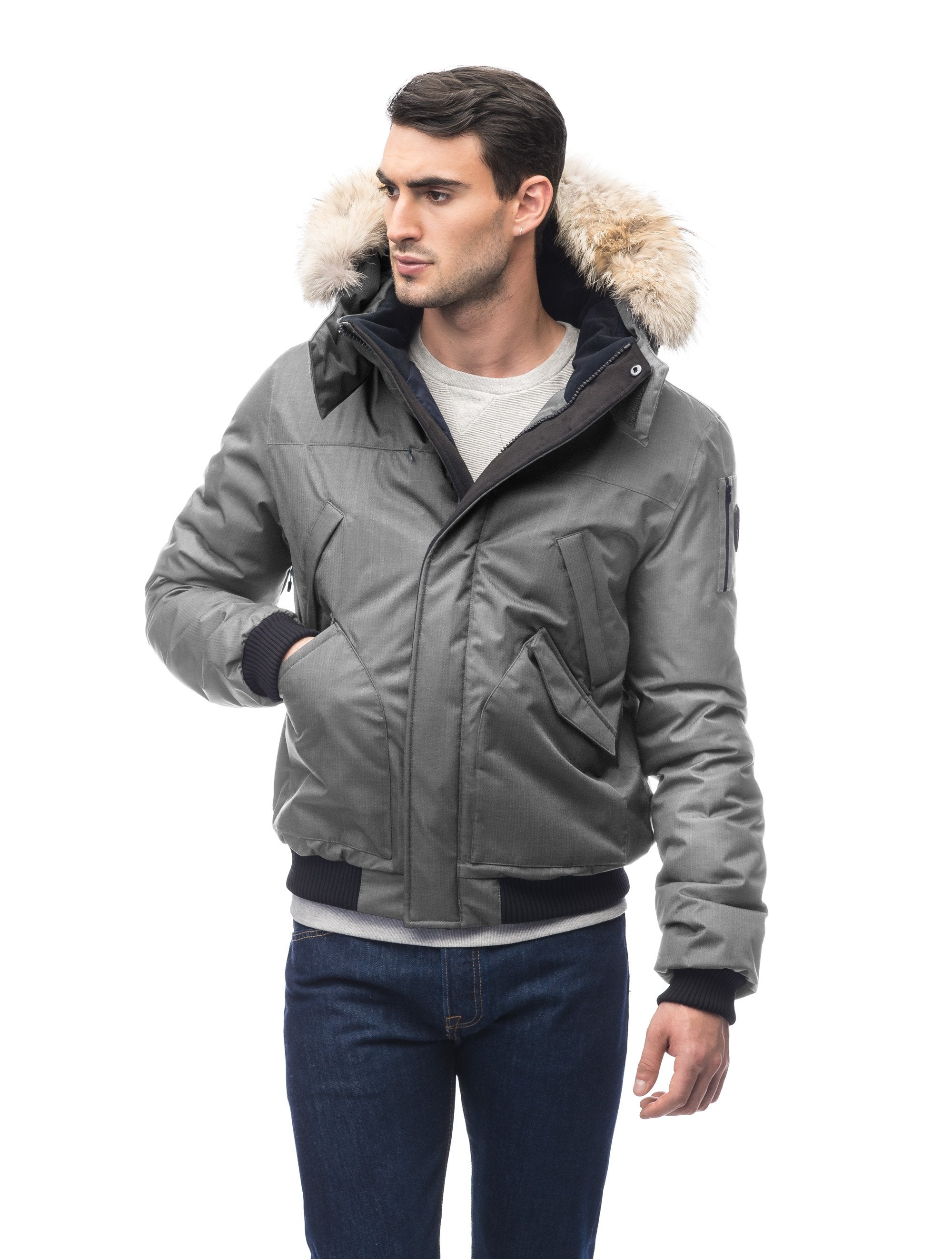 Dylan Men s Hooded Bomber Jacket Nobis UK