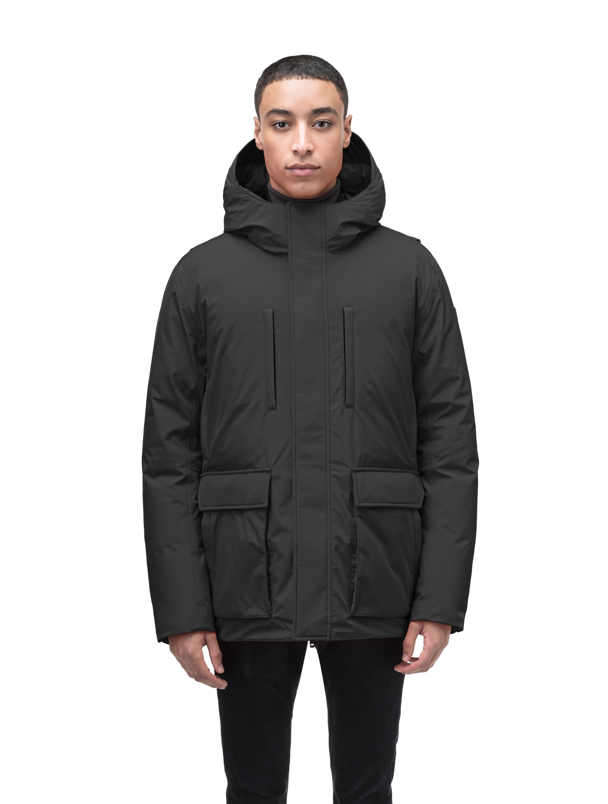 Cropped parka jacket mens sale