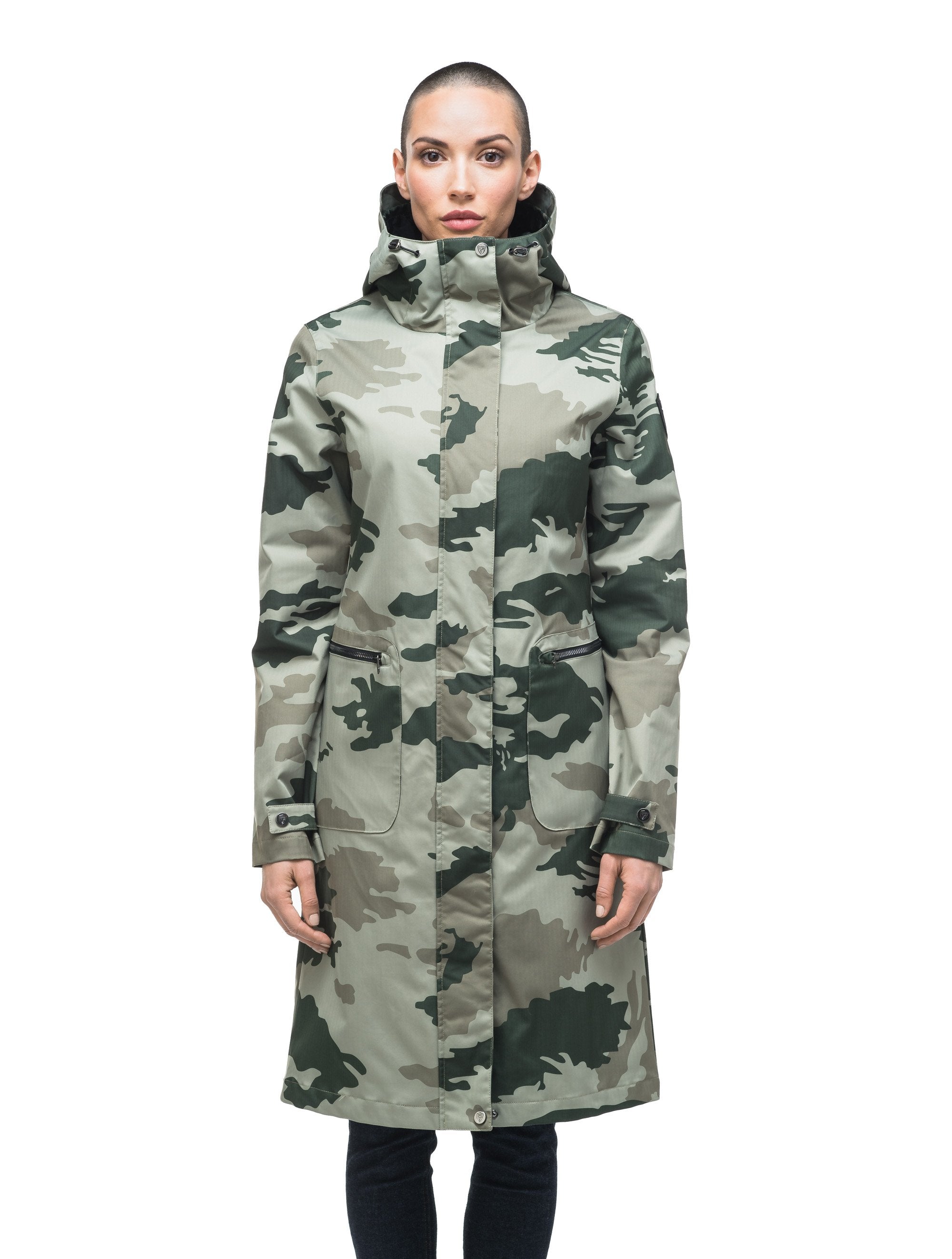 Camo raincoat 2024 with hood