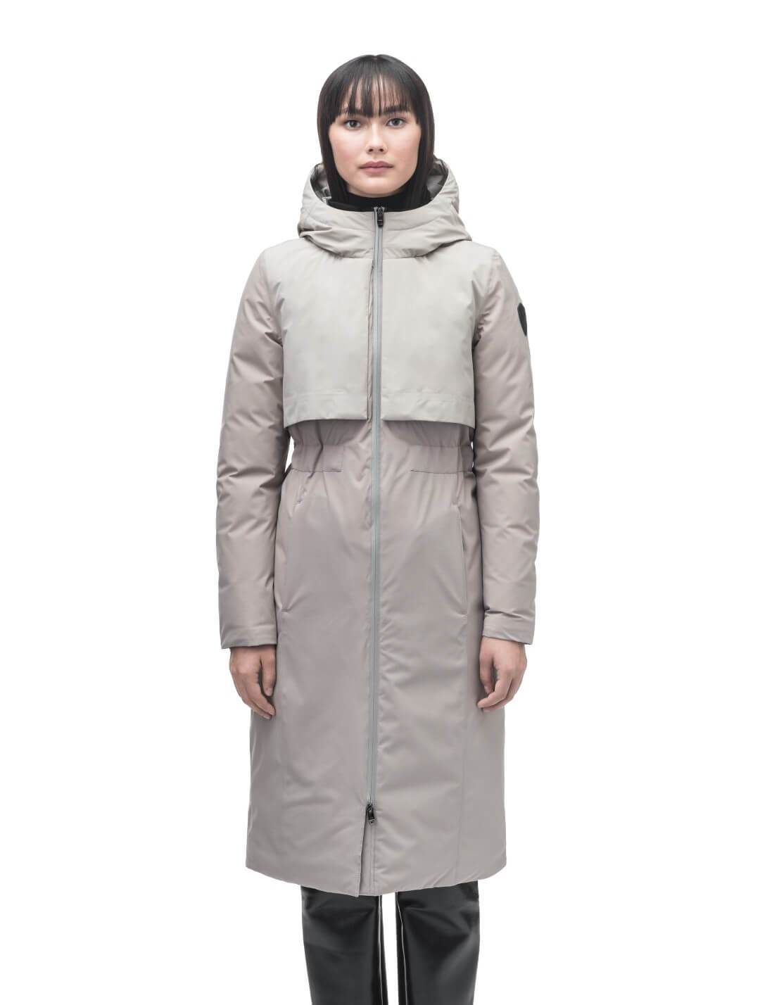 Maxi length clearance down coat