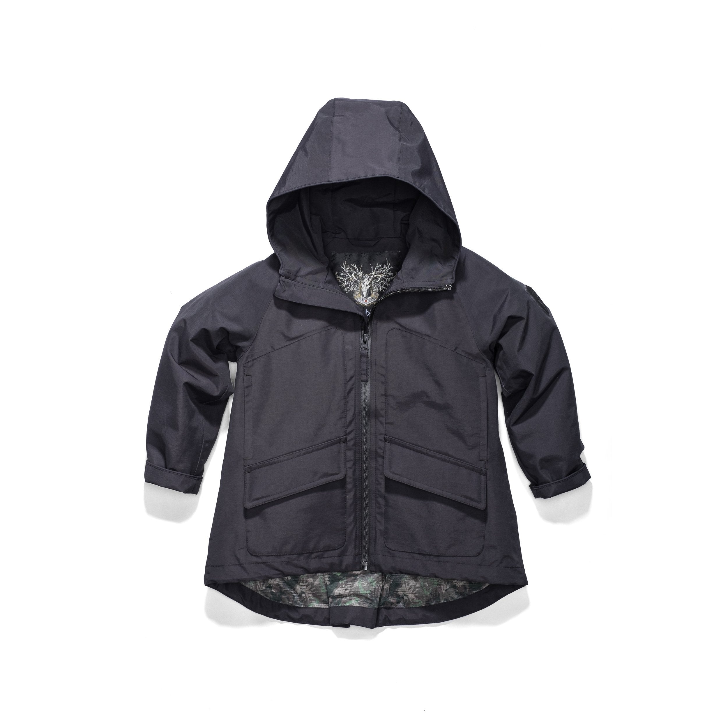 Hip length deals rain jacket