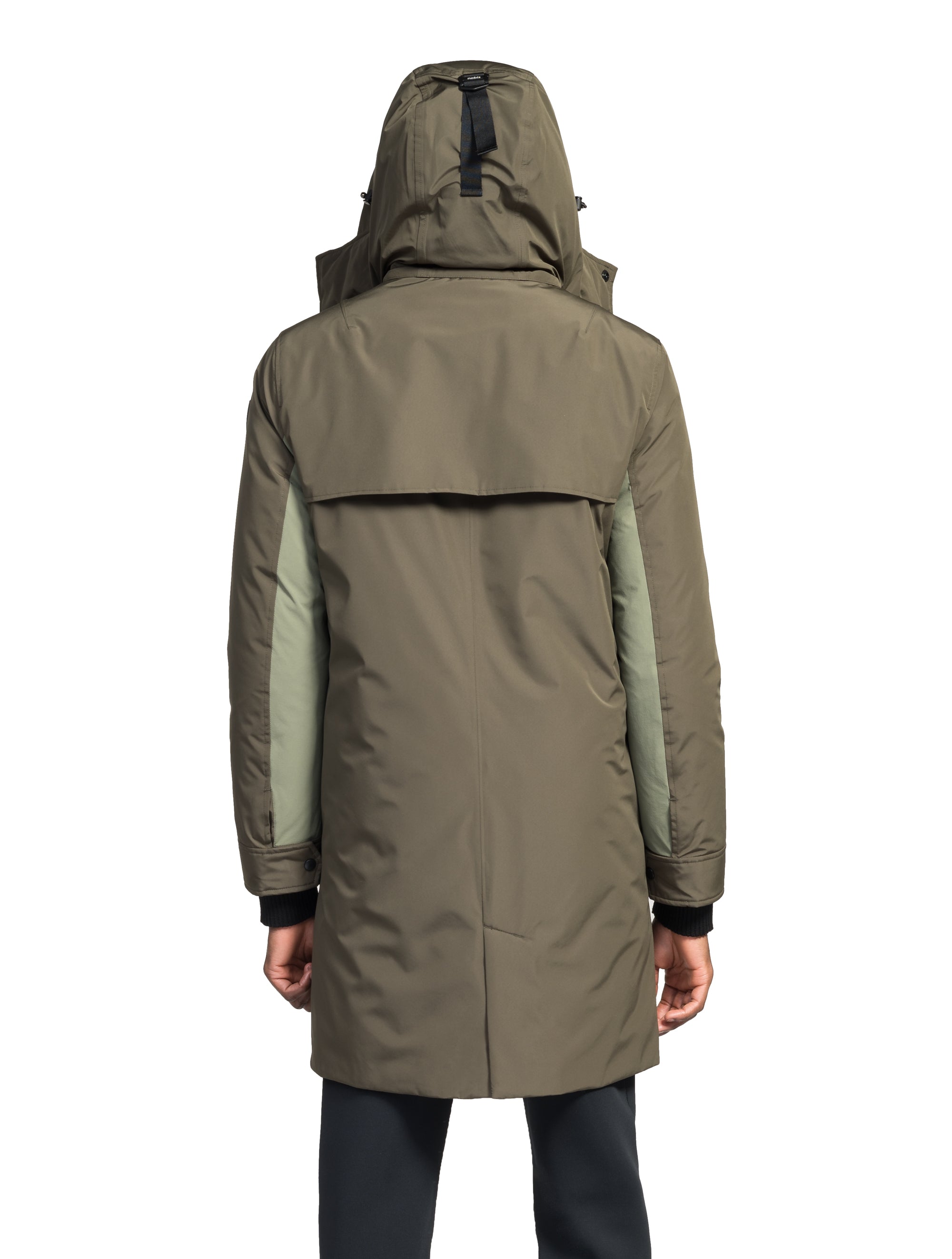 North face knee hot sale length coat