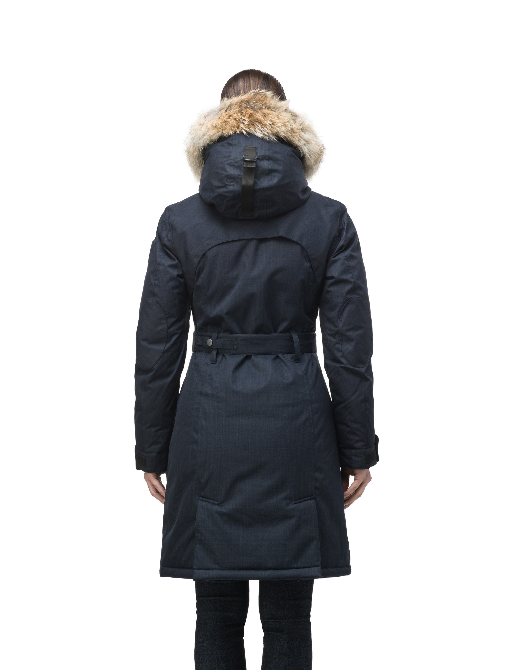 Peacoat with fur hood on sale